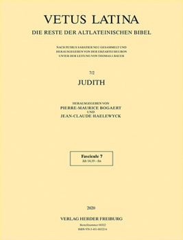 Paperback Judith: Fascicule 7: 14,19 - Fin [Latin] Book