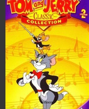 Notebook: Cartoon Tom and Jerry Soft Glossy Cover Graph Paper Pages Book 7.5 x 9.25 Inches 110 Pages