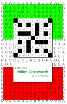 Paperback Italian Crosswords: Level 1 Book