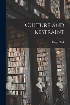 Paperback Culture and Restraint Book