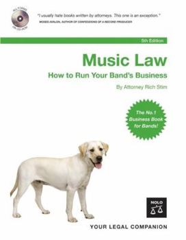 Paperback Music Law: How to Run Your Band's Business [With CDROM] Book