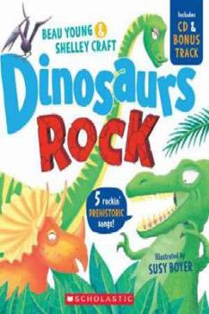 Paperback Dinosaurs Rock + CD Book