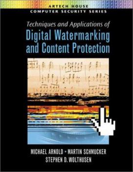 Hardcover Techniques and Applications of Digital Watermarking and Content Protection Book