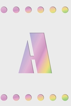 A: Modern minimalist monogram journal in soft pastel gradient colors. Have the initial letter of your name beautifully displayed on a fantasy-inspired abstract background.