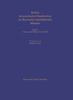 Hardcover Katalog Der Griechischen Handschriften Der Bayerischen Staatsbibliothek Munchen [German] Book