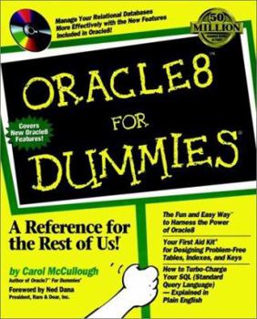 Paperback Oracle 8 for Dummies [With Includes SQL Sample Scripts...] Book