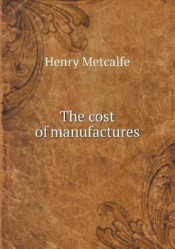 Paperback The cost of manufactures Book