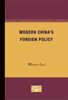 Paperback Modern China's Foreign Policy Book