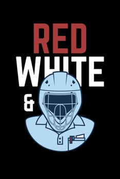 Paperback Red White &: Journal / Notebook / Diary Gift - 6"x9" - 120 pages - White Lined Paper - Matte Cover" Book
