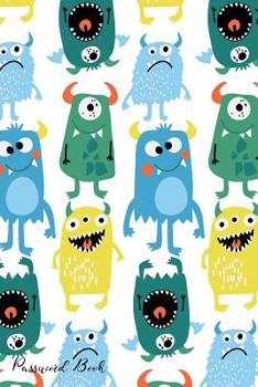 Paperback Password Book: Include Alphabetical Index With Hand Drawn Cute Monster Pattern Book