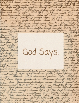 Paperback God Says Journal-(Large) Book