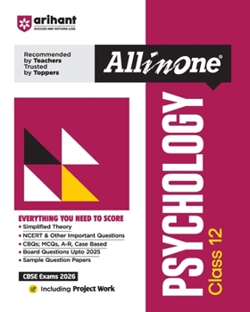 Paperback AIO CBSE Psychology 12th Book
