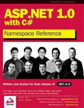 Paperback ASP.Net 1.0 Namespace Reference with C# Book