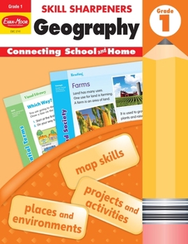 Paperback Skill Sharpeners: Geography, Grade 1 Workbook Book