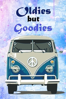 Oldies But Goodies: Cute Old Car Notebook Journal Diary to write in - travel, driving, adventure, blue car