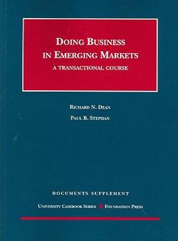 Paperback Doing Business in Emerging Markets: A Transactional Course Book