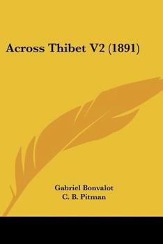 Paperback Across Thibet V2 (1891) Book
