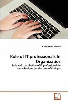 Paperback Role of IT professionals In Organizatios Book