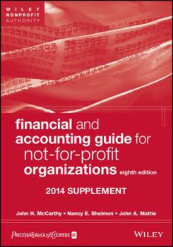 Paperback Financial and Accounting Guide for Not-For-Profit Organizations: 2014 Supplement Book
