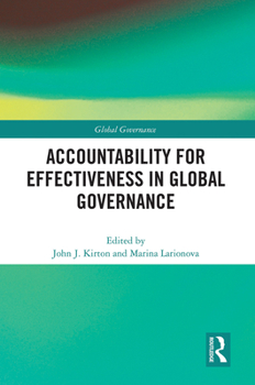 Paperback Accountability for Effectiveness in Global Governance Book