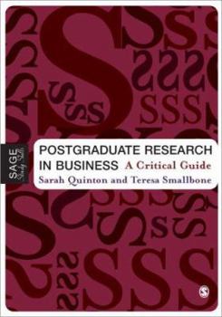 Paperback Postgraduate Research in Business Book