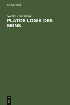 Hardcover Platos Logik des Seins [German] Book