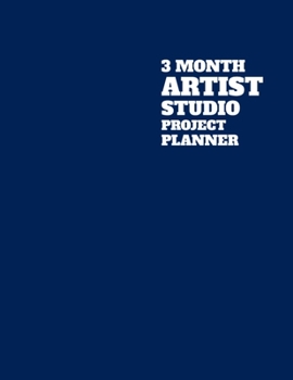 Paperback 3 Month Artist Studio Project Planner Book