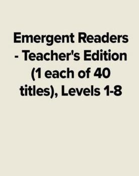 Paperback Emergent Readers - Teacher's Edition (1 each of 40 titles), Levels 1-8' (SRA EMERGENT READERS) Book