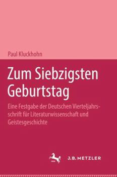 Hardcover Zum Siebzigsten Geburtstag [German] Book