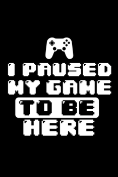 Notizbuch: Gamer Spiel Pause Zocken Lustiges Geschenk Shirt 120 Seiten, 6X9 (Ca. A5), Karomuster