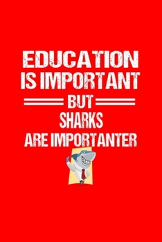 Cute Shark Notebook: Smiling Shark Education Humor Sarcastic Funny Christmas Gift - Red Dotted Dot Grid Bullet Notebook - Diary, Planner, Gratitude, Writing, Goal, Log Journal - 6x9 120 pages