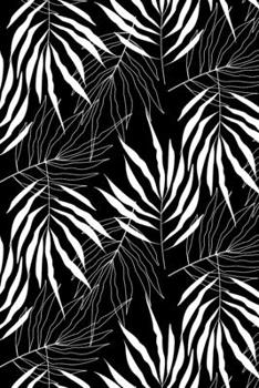 B&W Flora: 6x9 Lined Journal