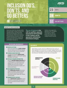 Wall Chart Inclusion Do's, Don'ts, and Do Betters (Quick Reference Guide) Book