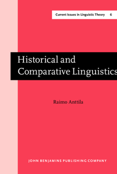 Hardcover Historical and Comparative Linguistics (Current Issues in Linguistic Theory) Book