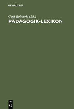 Hardcover Pädagogik-Lexikon [German] Book
