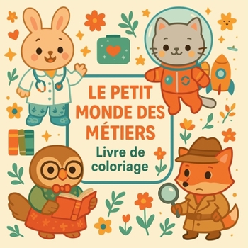 Le petit monde des métiers - Livre de coloriage (French Edition)