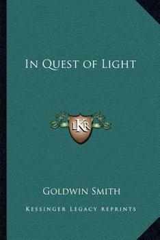 Paperback In Quest of Light Book