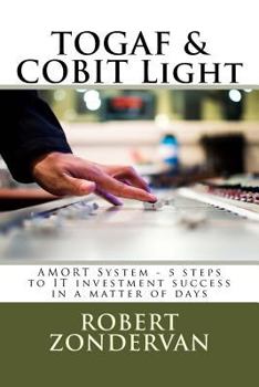 Paperback TOGAF & COBIT Light: AMORT System - 5 steps to IT investment success in a matter of days Book