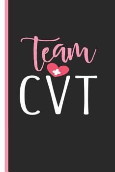 Paperback Team Cvt: Cath Lab Tech Lined Journal Diary, Study Notebook, Special Writing Workbook as a Planner Book