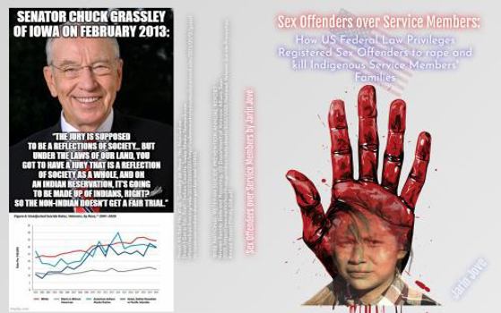 Sex Offenders over Service Members: How US Federal Law privileges Registered Sex Offenders to rape and kill Indigenous Service Members' families