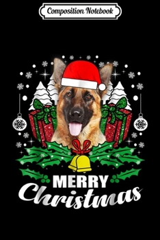 Composition Notebook: German Shepherd Merry Christmas Dog Lover Gift  Journal/Notebook Blank Lined Ruled 6x9 100 Pages