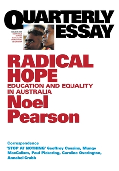 Paperback Radical Hope: Education and equality for Australia: QE35 Book