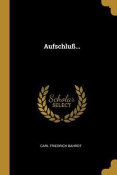 Paperback Aufschluß... [German] Book