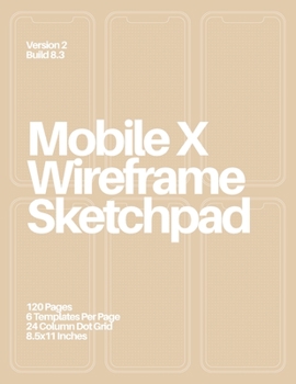 Paperback Mobile X Wireframe Sketchpad: Gold Book