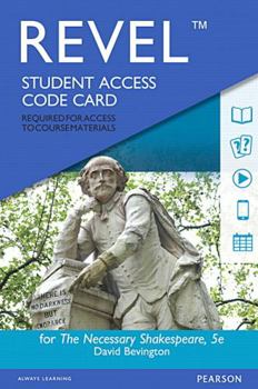 Printed Access Code The Revel Access Code for Necessary Shakespeare Book
