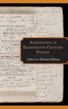 Hardcover Annotation in Eighteenth-Century Poetry Book