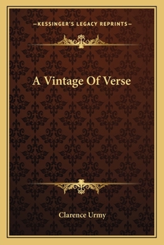 Paperback A Vintage Of Verse Book