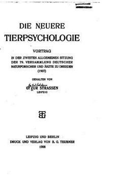 Paperback Die neuere Tierpsychologie [German] Book