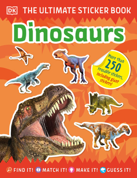 Paperback The Ultimate Sticker Book Dinosaurs Book