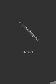 Paperback Clarinet: Minimal Design Blank Sheet Music Journal 6" x 9" 100 pages Book